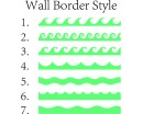 7 Styles Wall Border Decals Nursery Modern Vinyl Sticker
